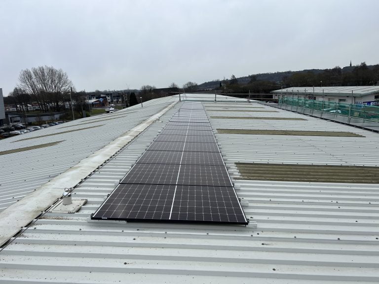 Strata solar panel installation 1