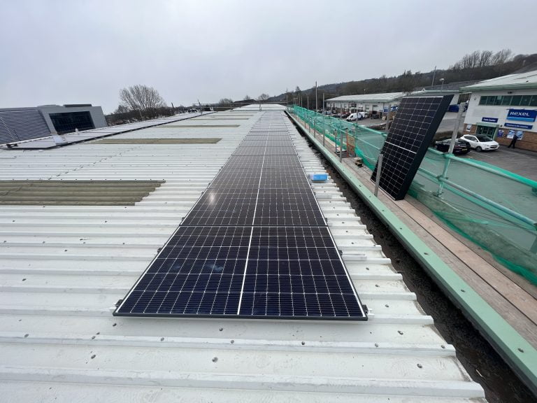 Strata solar panel installation 3