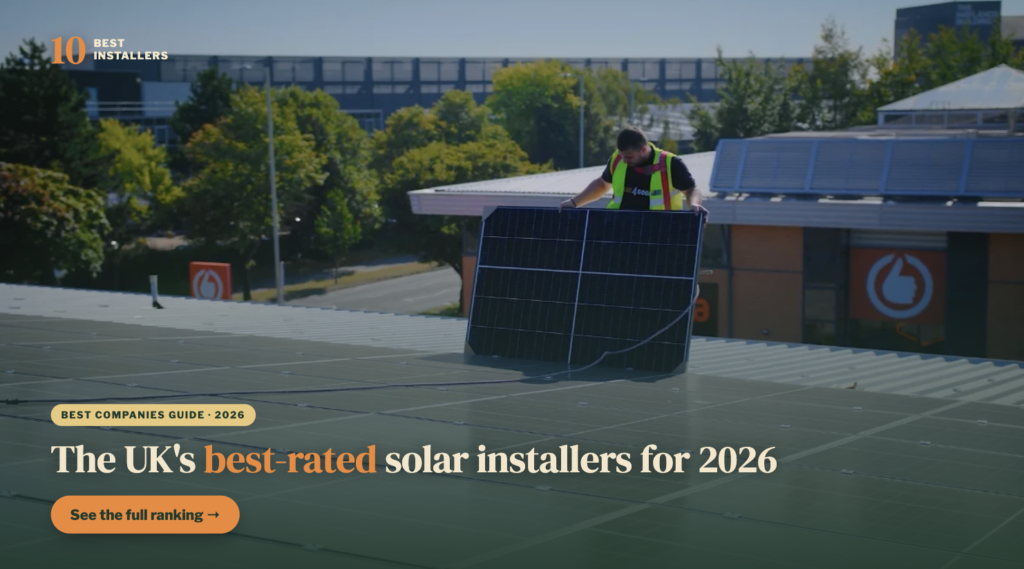 Top 10 Solar Installers In The UK 2026 | Best Companies Guide