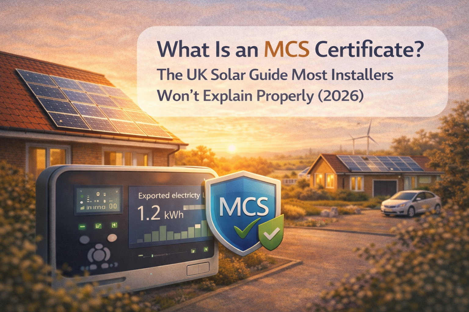Solar panel installation on UK home – MCS certified installer
