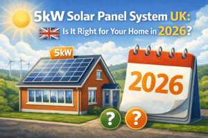 5kW solar panel system UK 2026 – cost, output and savings guide
