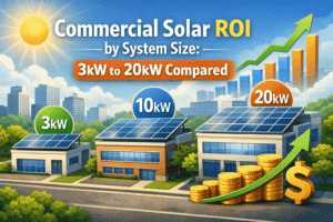 Solar panel system sizes and return on investment comparison UK