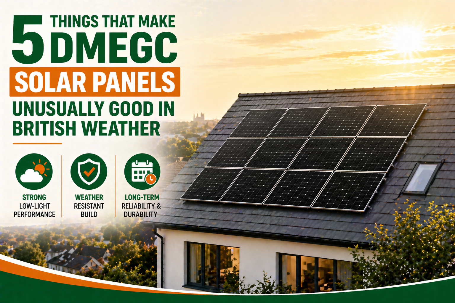 Dmegc solar panels british weather UK