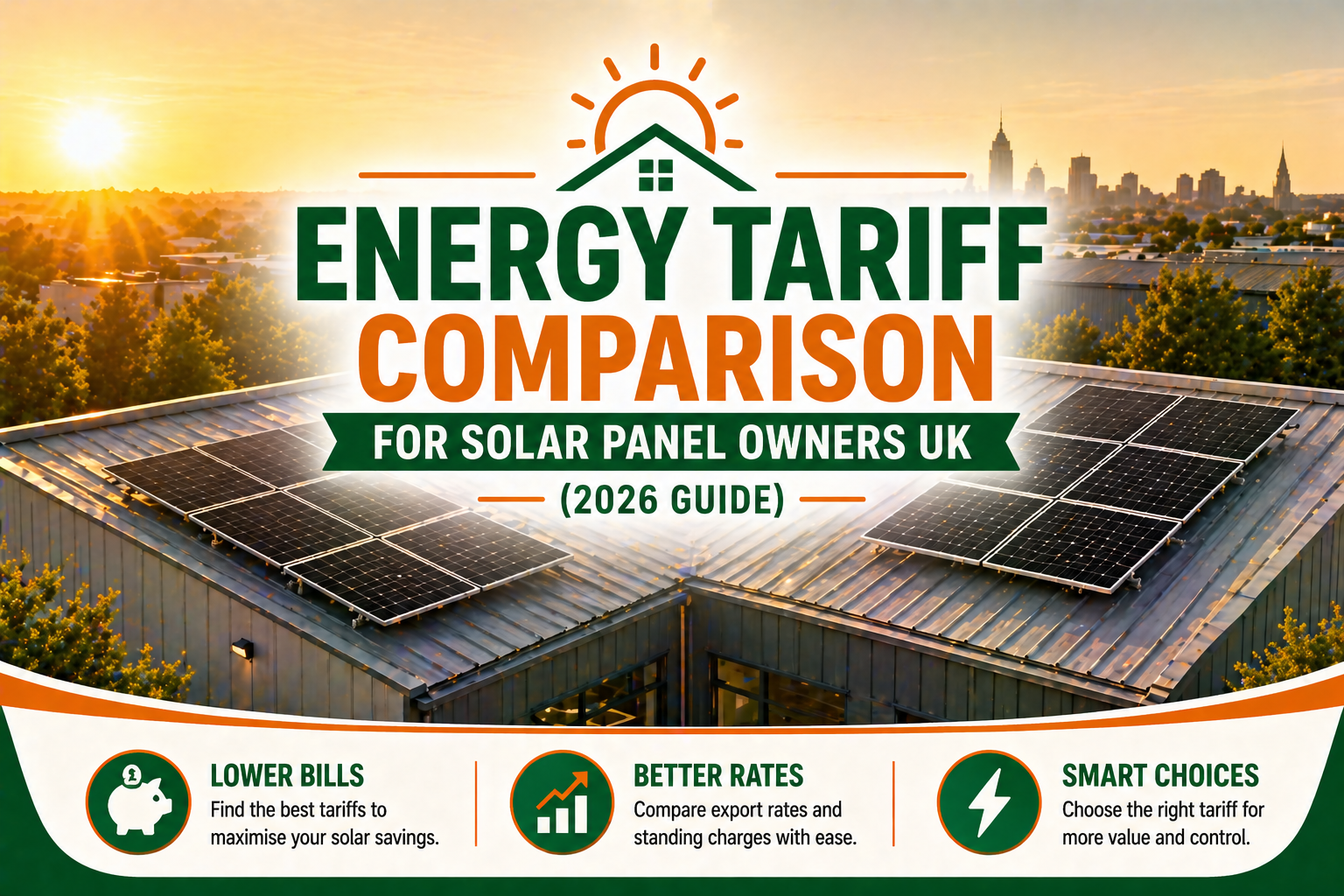 Energy tariff comparison solar panel owners UK 2026 featured