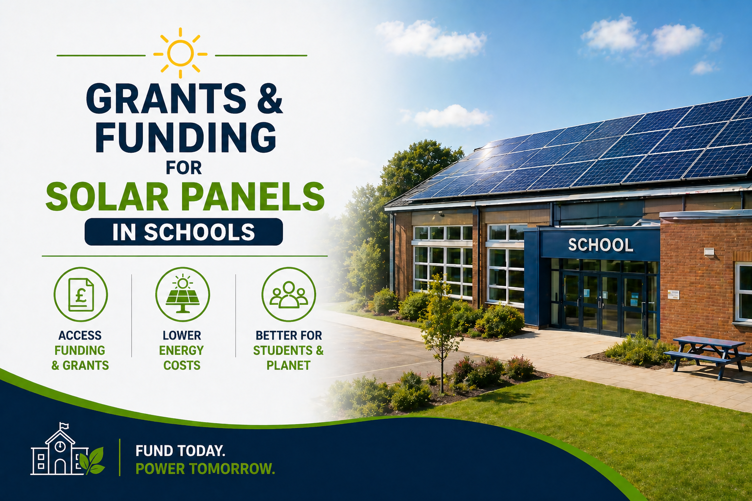 Grants funding solar panels schools UK