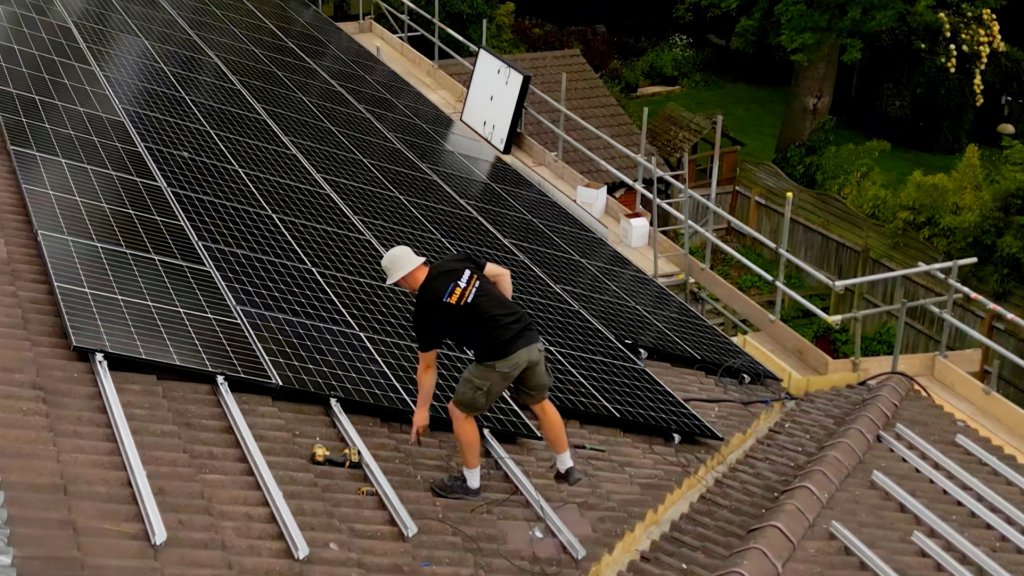 installation of Solar Panels on Factory