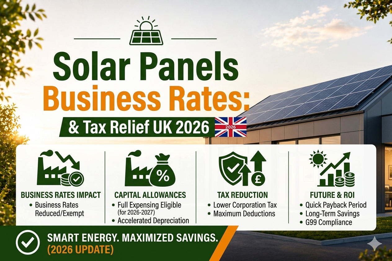 Solar Panels Business Rates & Tax Relief UK 2026