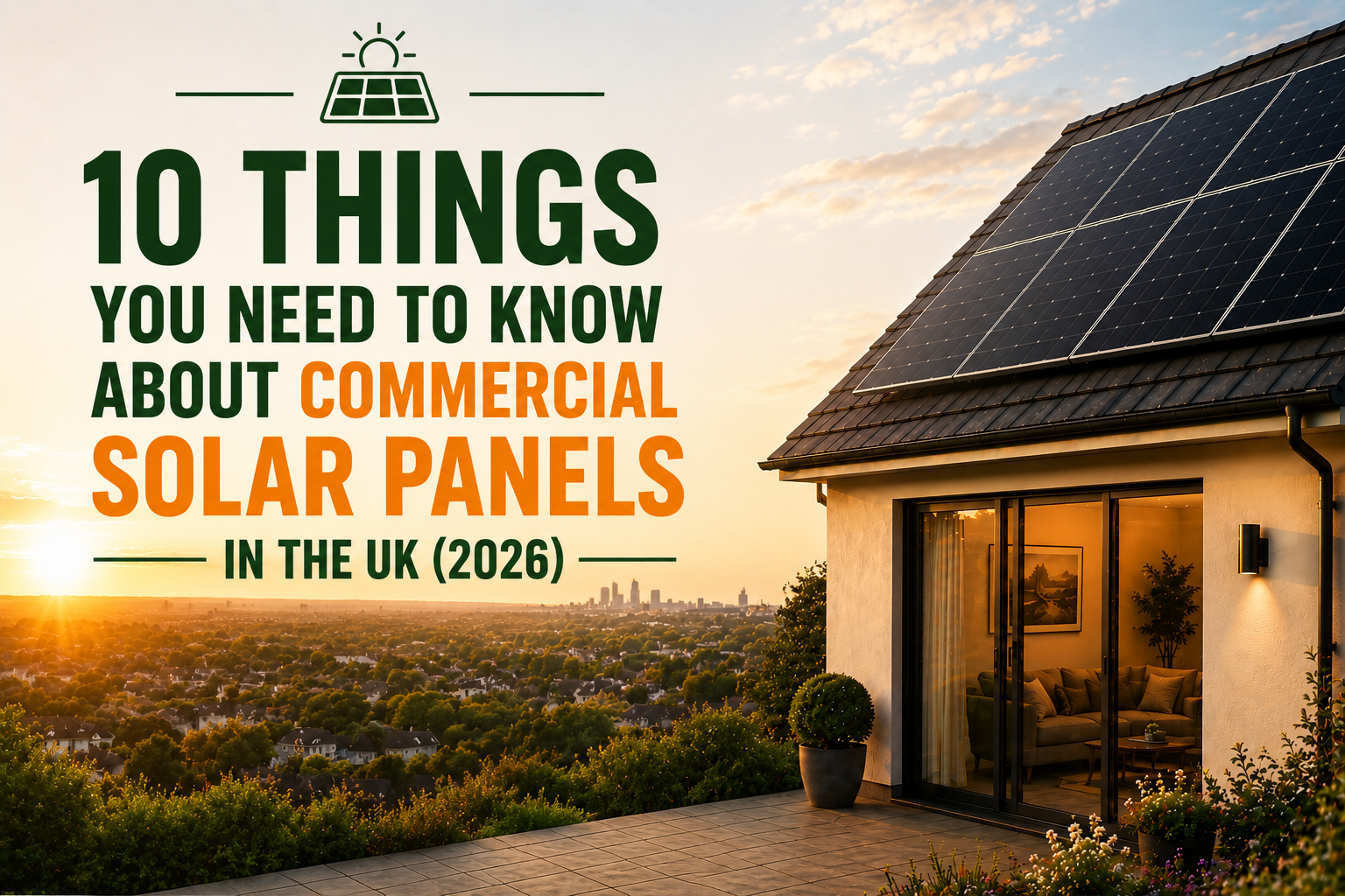 10 Things You Need to Know About Commercial Solar Panels in the UK (2026)