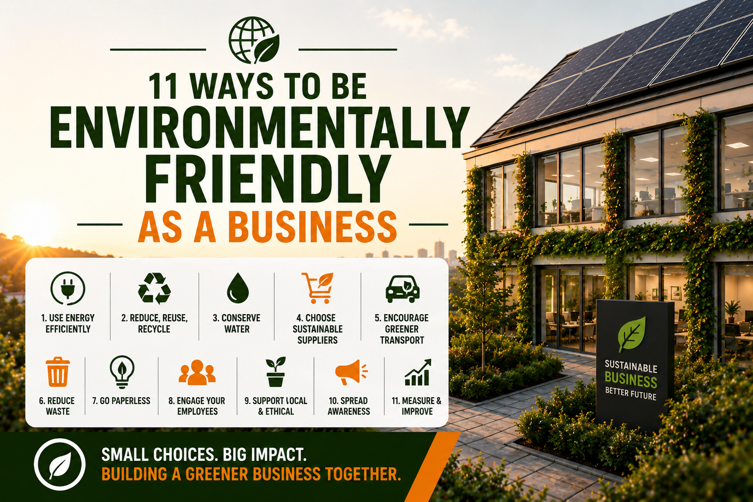 11 Ways to Be Environmentally Friendly As a Business