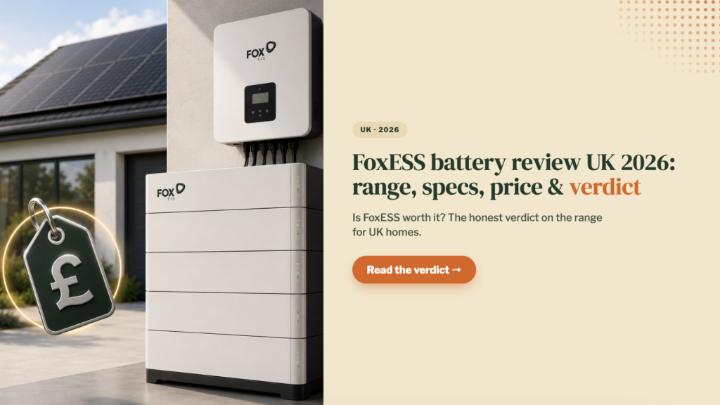 FoxESS Battery Review UK 2026: Range, Specs, Price & Verdict