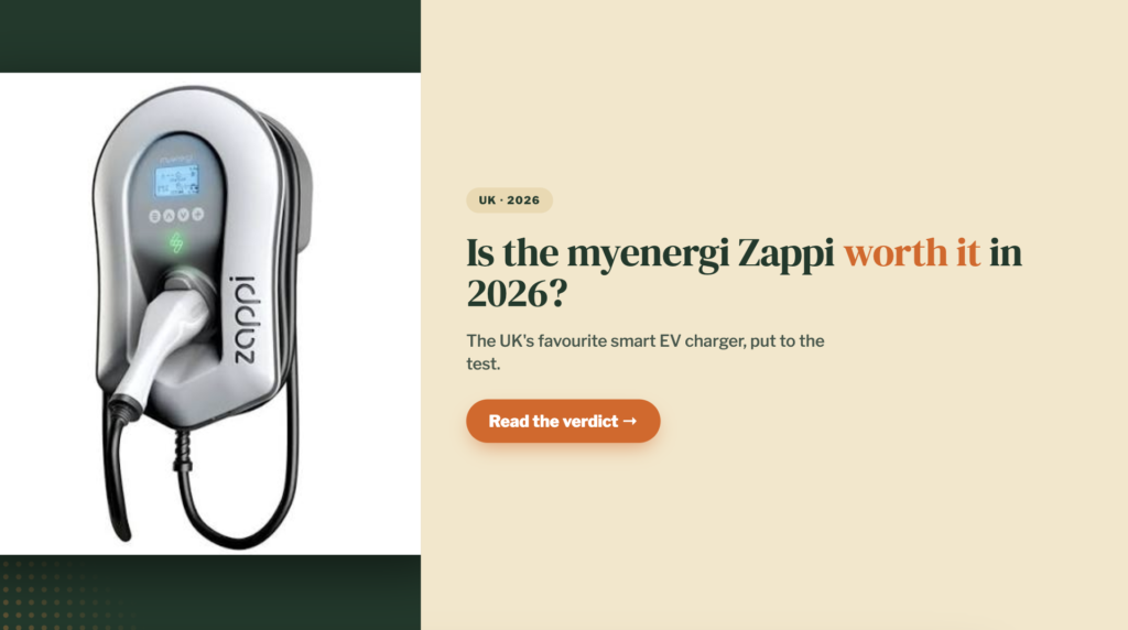 Zappi Review UK 2026: Is myenergi's EV Charger Worth It?