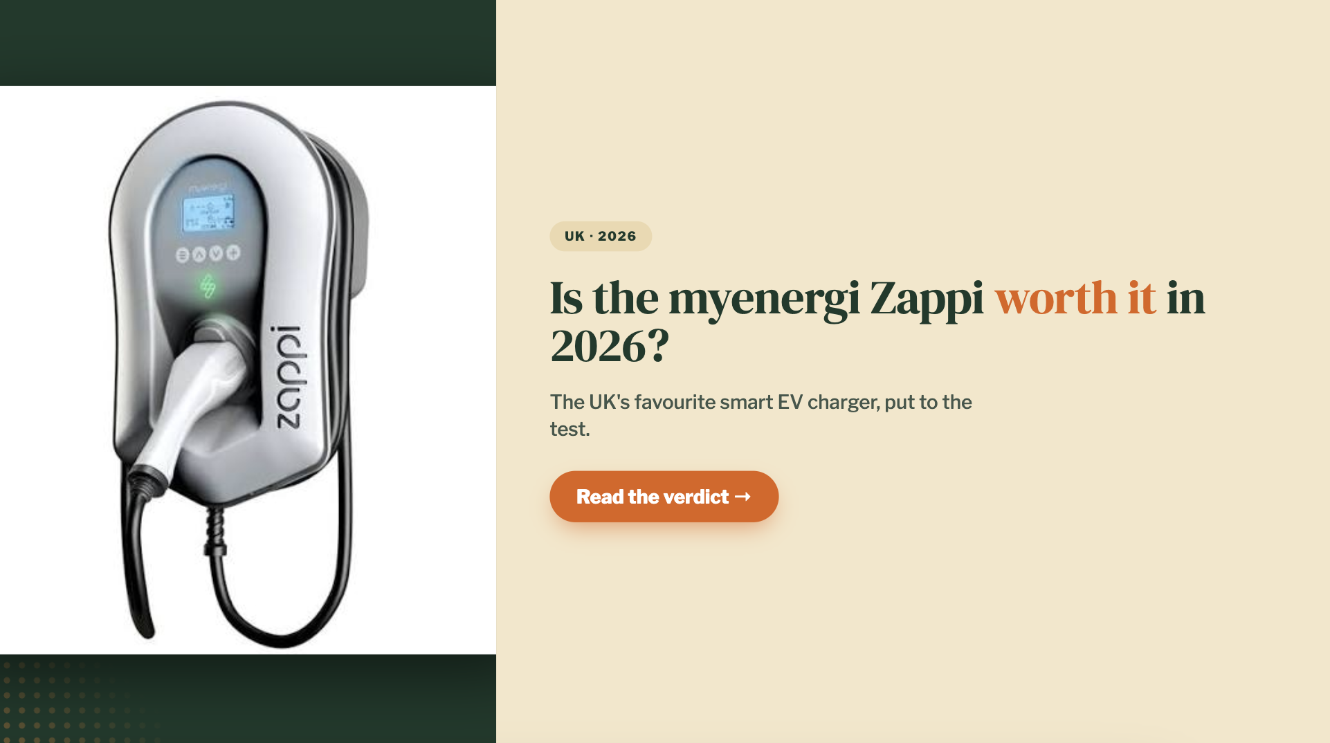 Zappi Review UK 2026: Is myenergi's EV Charger Worth It?