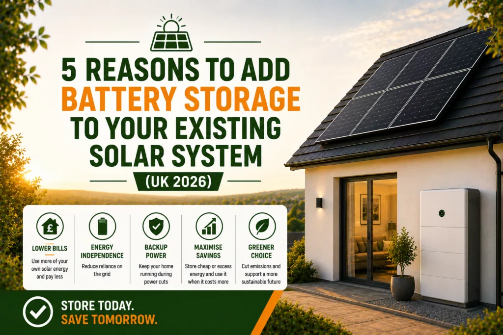 5 Reasons to Add Battery Storage to Your Existing Solar System (UK 2026)