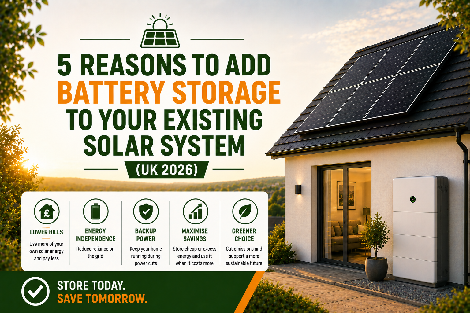 5 Reasons to Add Battery Storage to Your Existing Solar System (UK 2026)