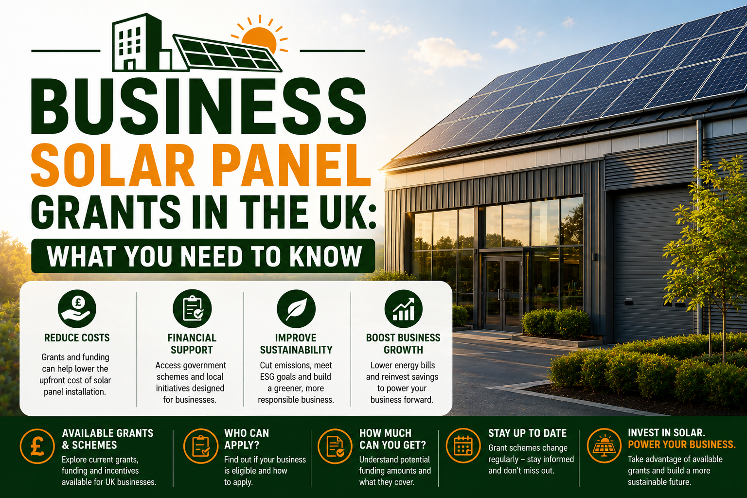 Business Solar Panel Grants in the UK: What You Need to Know