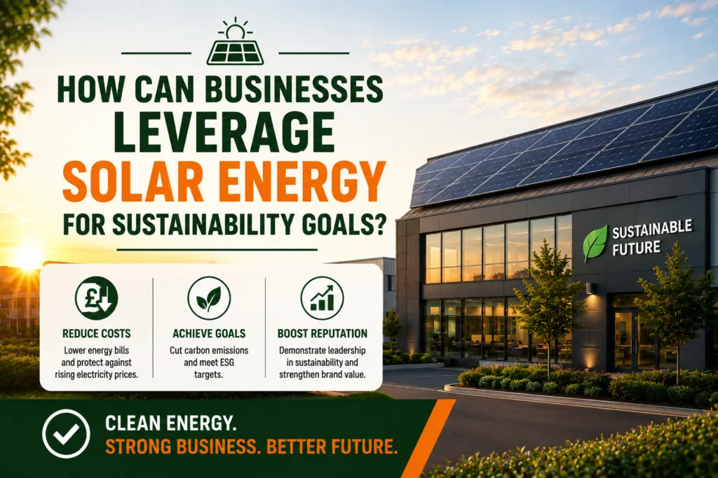 How Can Businesses Leverage Solar Energy for Sustainability Goals?