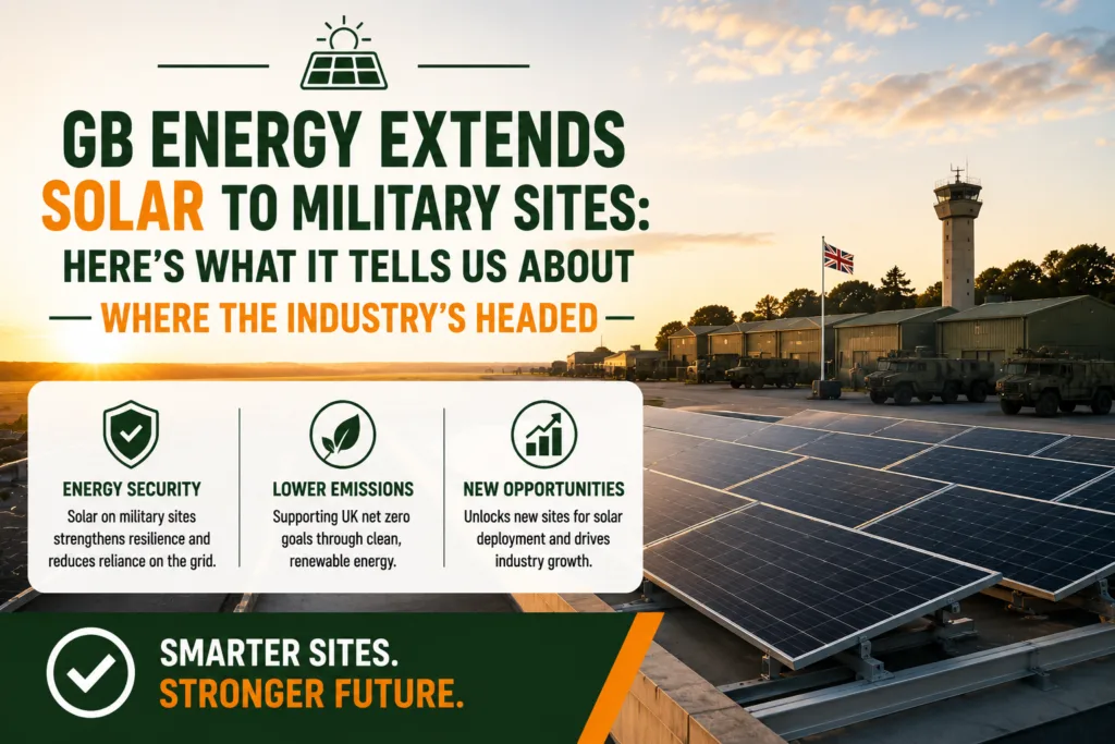 GB Energy Extends Solar to Military Sites: Here’s What It Tells Us About Where the Industry’s Headed