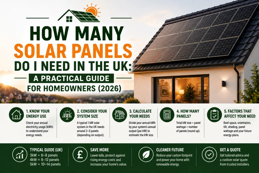 How many solar panels do I need in the UK: A Practical Guide for Homeowners (2026)