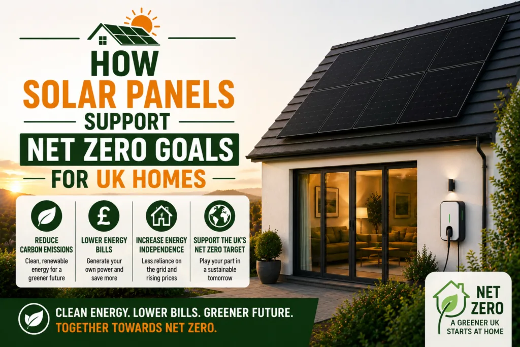 How Solar Panels Support Net Zero Goals for UK Homes