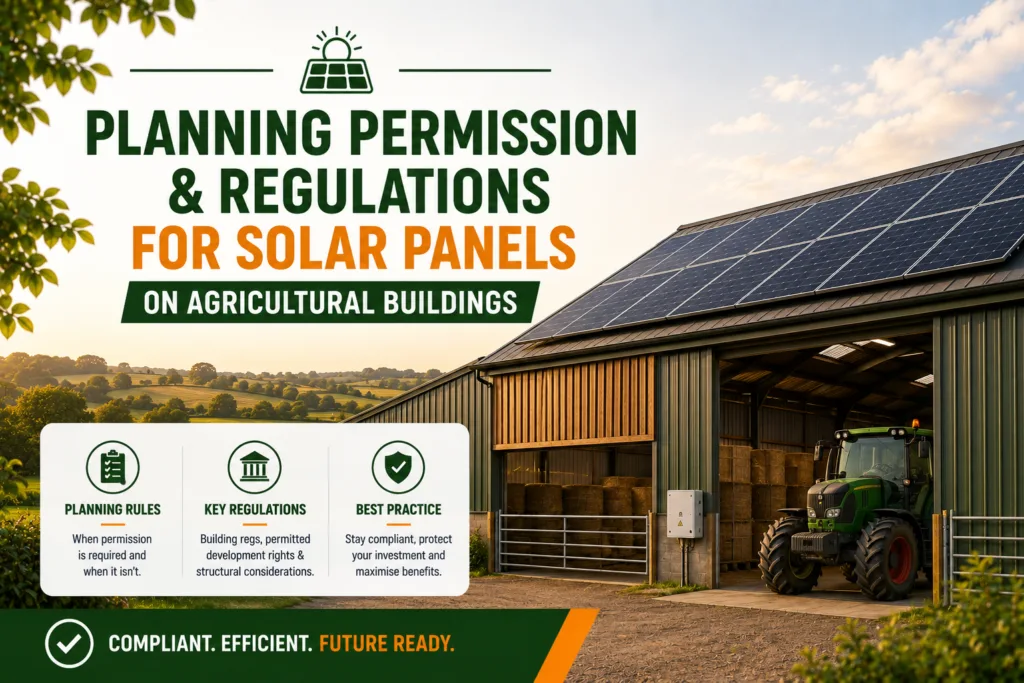 Planning Permission & Regulations for Solar Panels on Agricultural Buildings