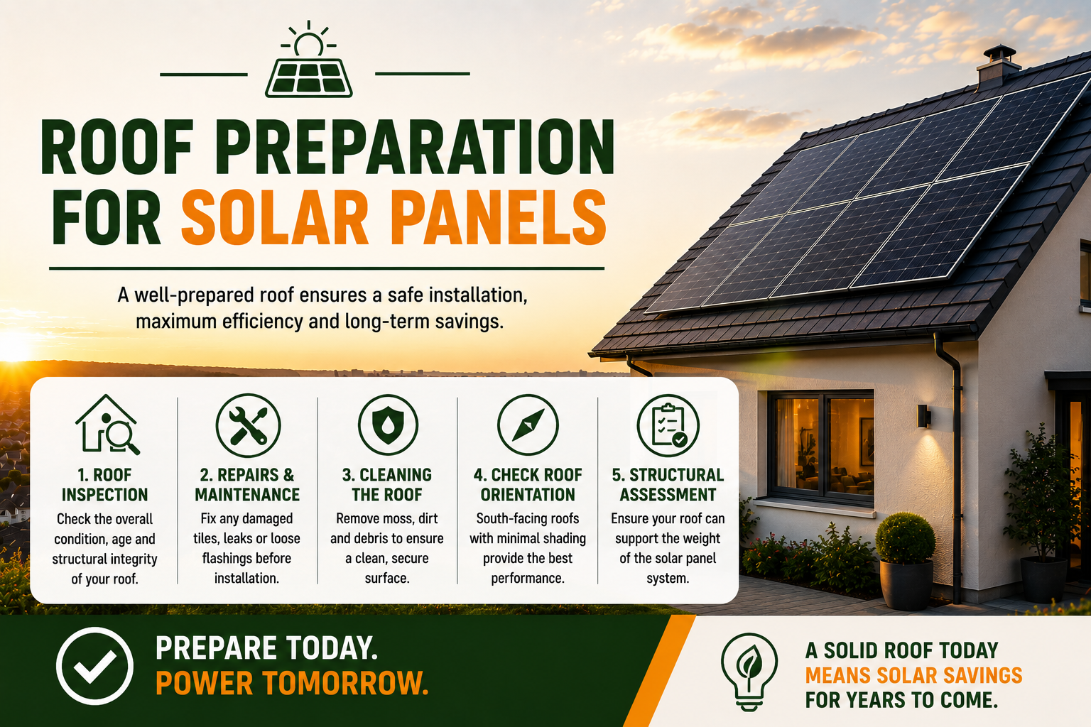 Roof Preparation for Solar Panels: