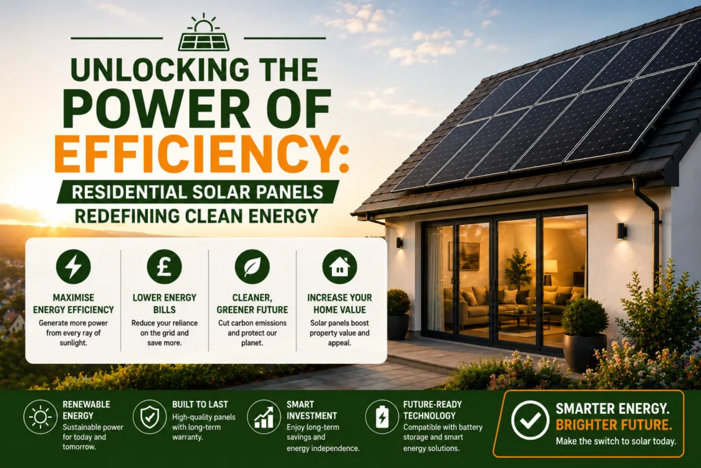 Unlocking the Power of Efficiency: Residential Solar Panels Redefining Clean Energy