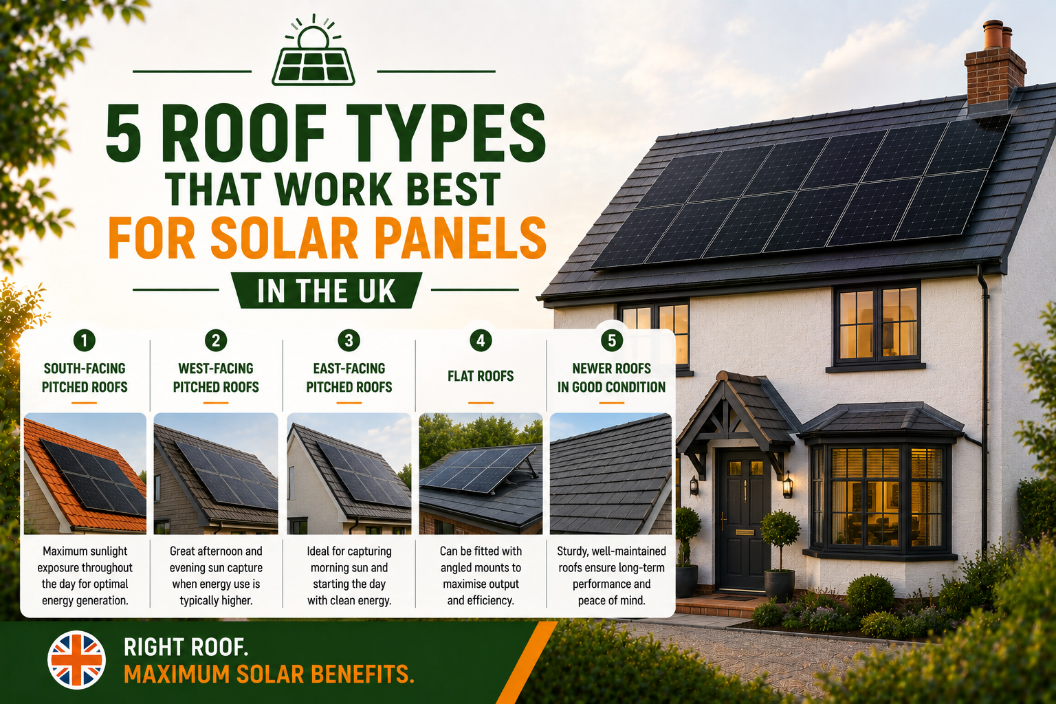 5 Roof Types That Work Best for Solar Panels in the UK