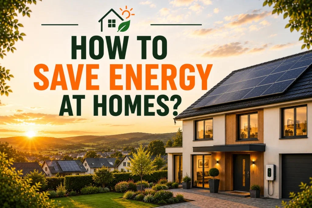 How to Save Energy At Homes?