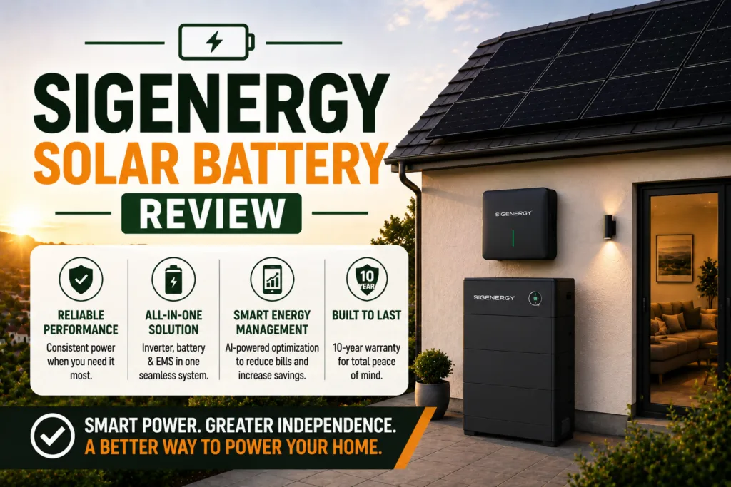 Sigenery Solar Battery Review