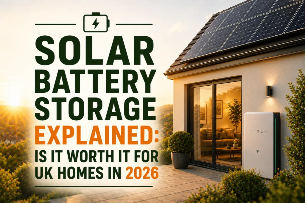 Solar Battery Storage Explained: Is It Worth It for UK Homes in 2026