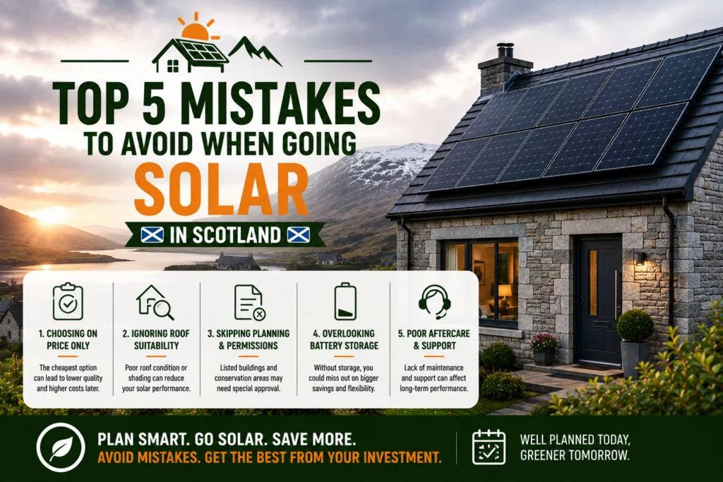 Top 5 Mistakes to Avoid When Going Solar in Scotland