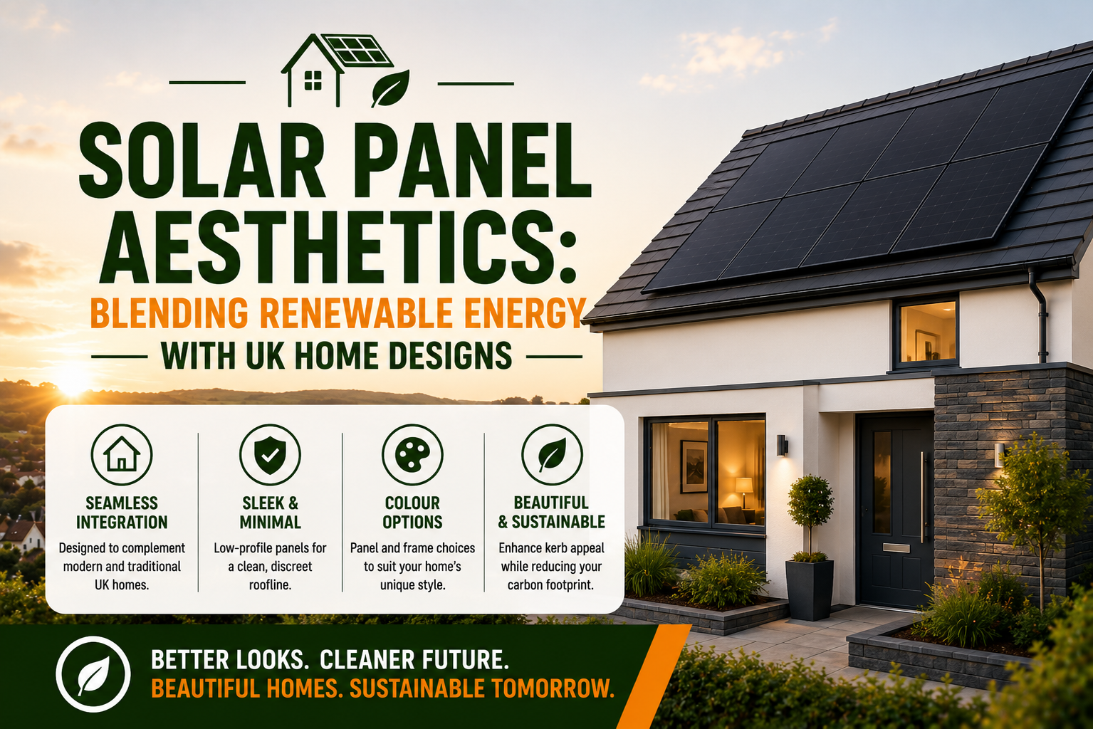 Solar Panel Aesthetics: Blending Renewable Energy with UK Home Designs