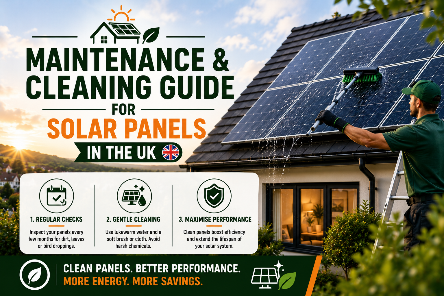 Maintenance & Cleaning Guide for Solar Panels in the UK