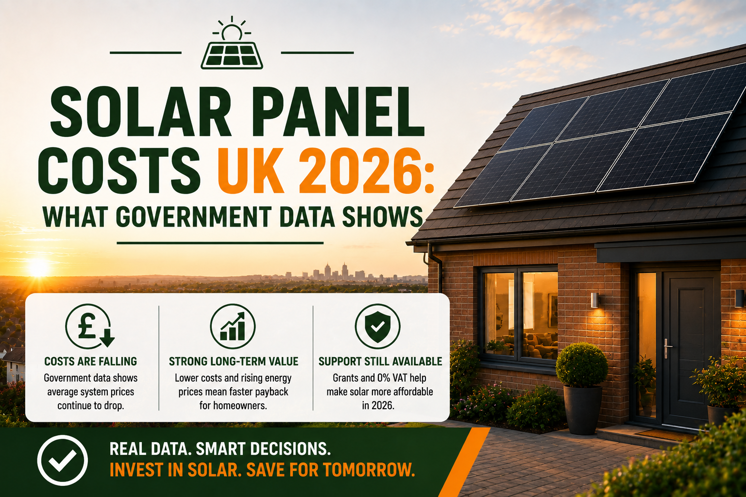 Solar Panel Costs UK 2026: What Government Data Shows