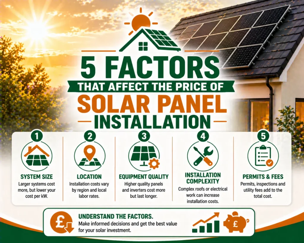 5 Factors That Affect the Price of Solar Panel Installation