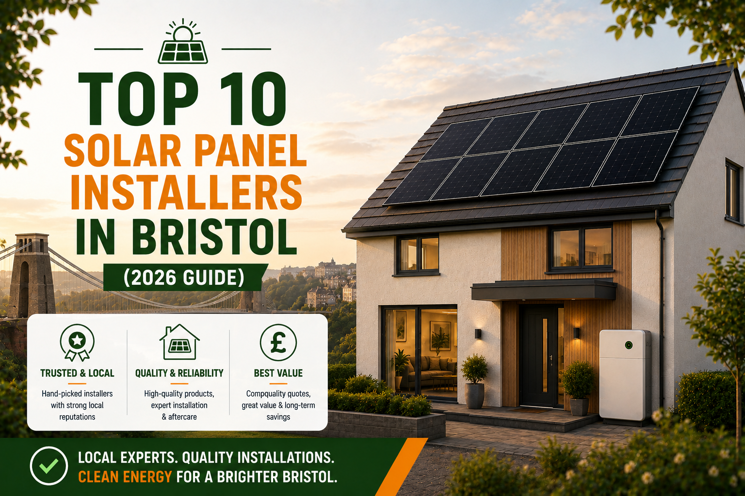 Top 10 Solar Panel Installers in Bristol (2026 Guide)