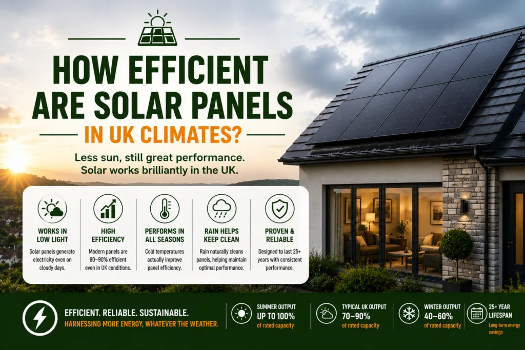 How Efficient Are Solar Panels in UK Climates?