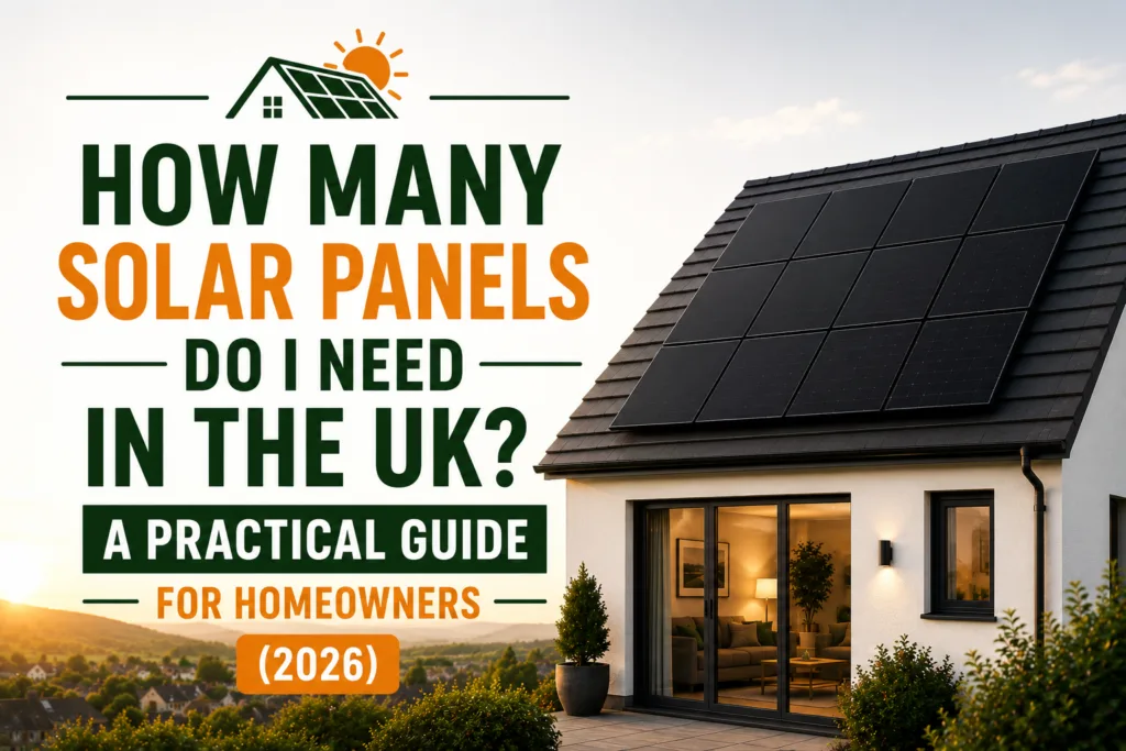 How Many Solar Panels Do I Need in the UK? A Practical Guide for Homeowners (2026)