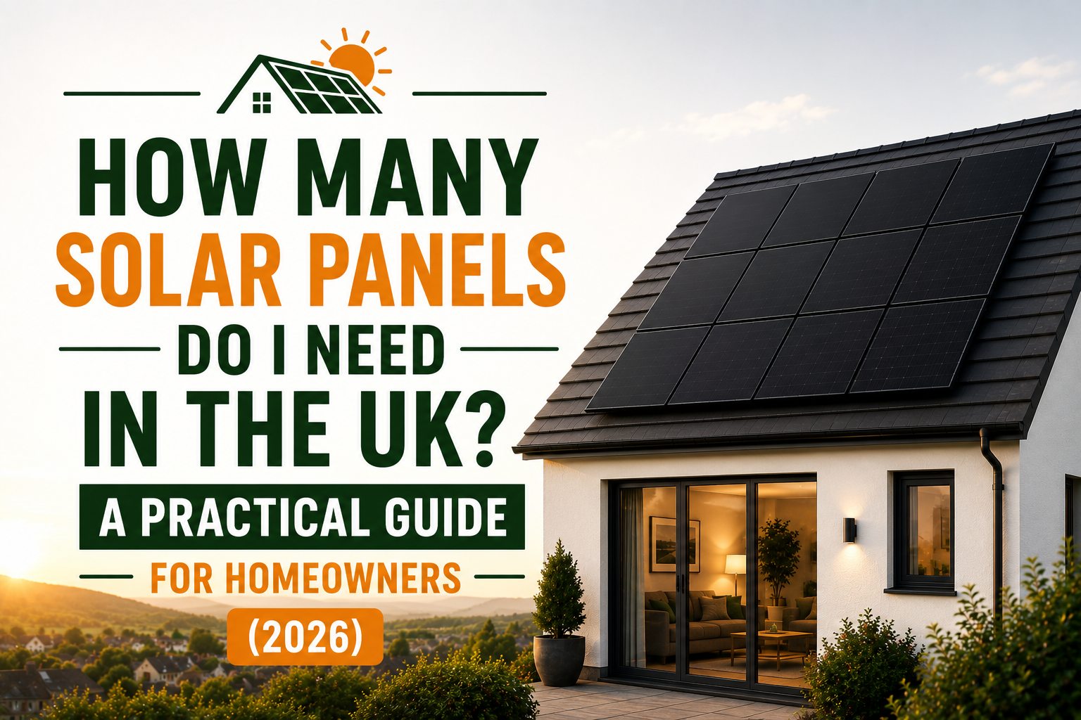 How Many Solar Panels Do I Need in the UK? A Practical Guide for Homeowners (2026)