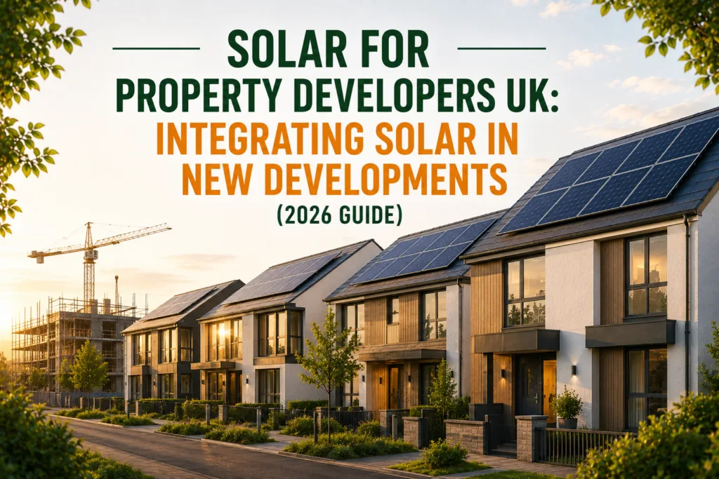 Solar for Property Developers UK: Integrating Solar in New Developments (2026 Guide)