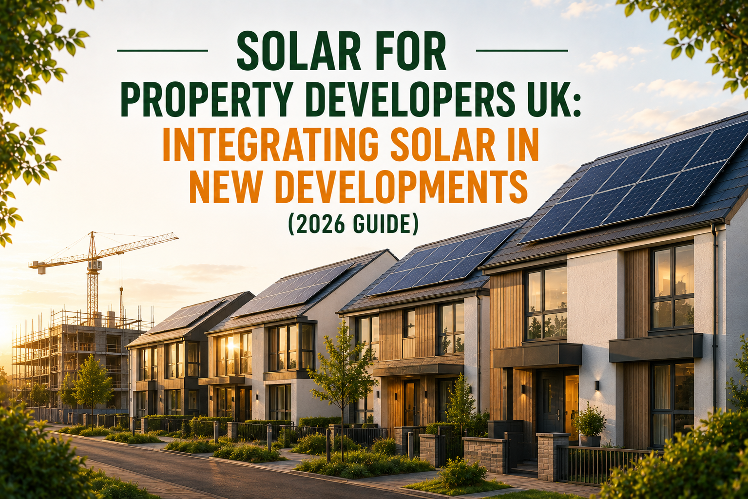 Solar for Property Developers UK: Integrating Solar in New Developments (2026 Guide)