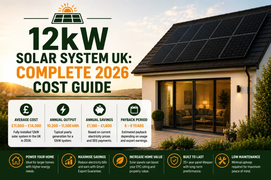 12kW Solar System UK: Complete 2026 Cost Guide