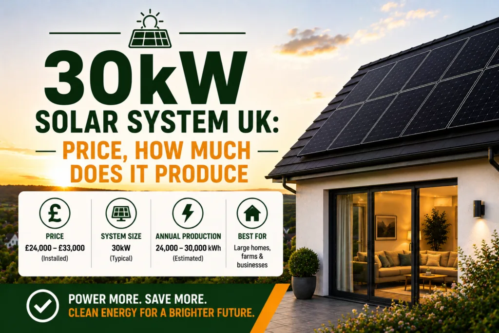 30kW Solar System UK: Price, How Much Does It Produce