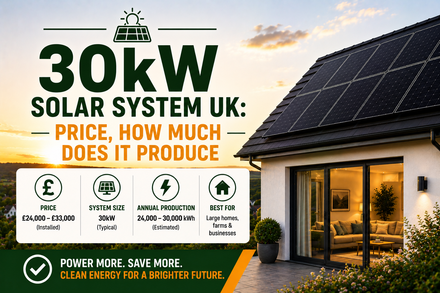 30kW Solar System UK: Price, How Much Does It Produce