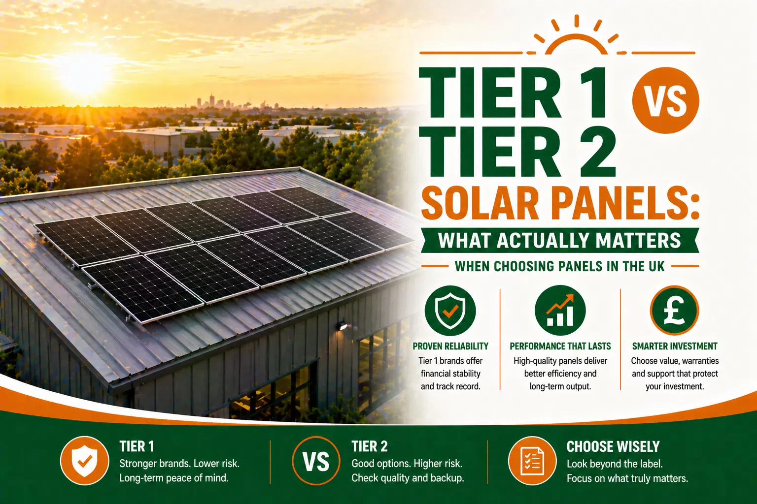 Tier 1 vs Tier 2 Solar Panels: What Actually Matters When Choosing Panels in the UK