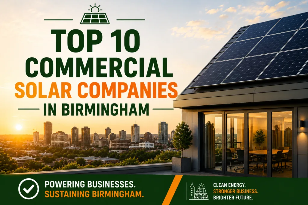 Top 10 commercial solar companies in Birmingham