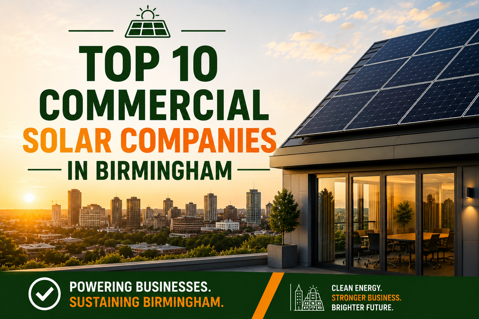 Top 10 commercial solar companies in Birmingham