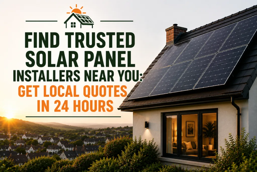 Find Trusted Solar Panel Installers Near You: Get Local Quotes in 24 Hours