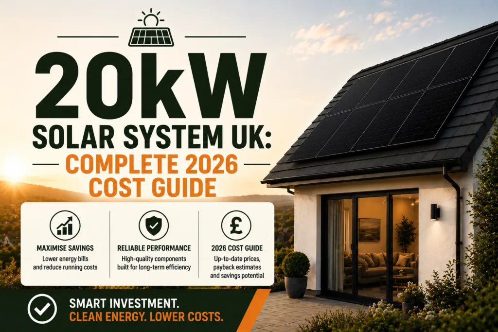 20kW Solar System UK: Complete 2026 Cost Guide