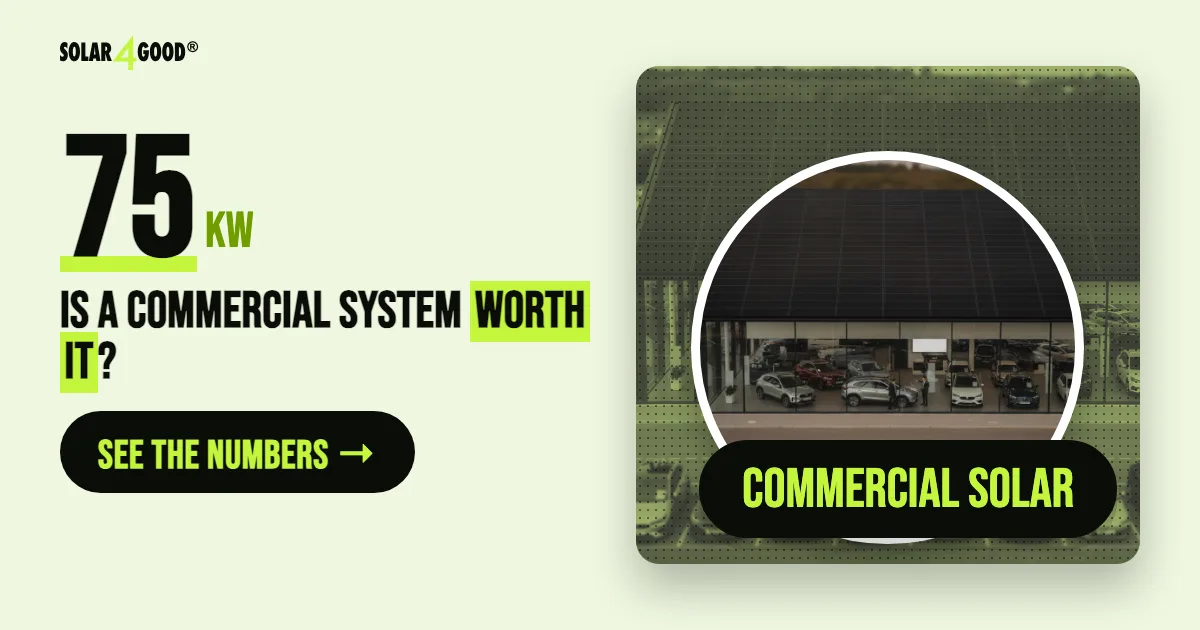 75kW Solar System UK: Is It the Right Size for Your Business and What Does the Investment Look Like?
